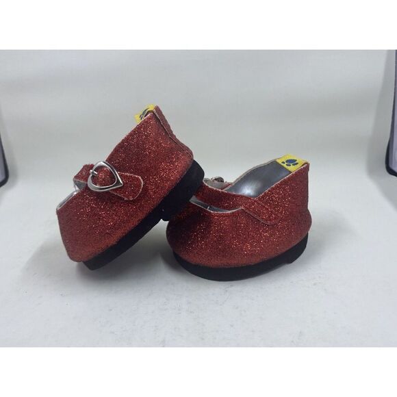 Build A Bear Workshop Ruby Slippers Shoes Red Glitter BABW Accessories - Picture 2 of 6